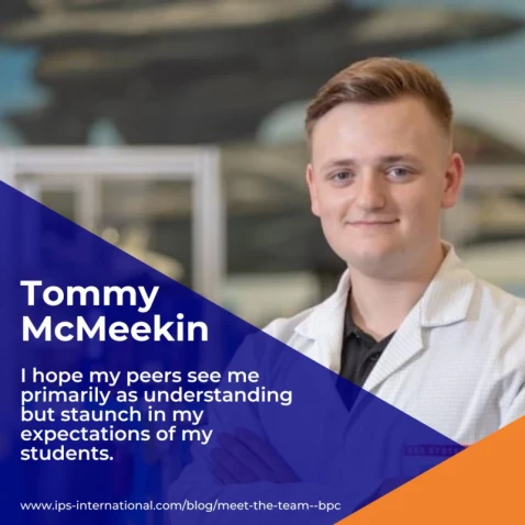 Meet Tommy McMeekin, Engineering Technical Knowledge Tutor
